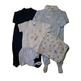 Baby'sOwn 寒い冬のあったか出産準備セット 男の子&ママTシャツ長袖リブ ブルー M