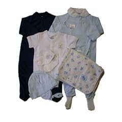 Baby'sOwn 寒い冬のあったか出産準備セット 男の子&ママTシャツ長袖リブ ブルー S