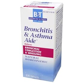 Boericke and Tafel - Bronchitis and Asthma Aide, 100 sublingual tablets by