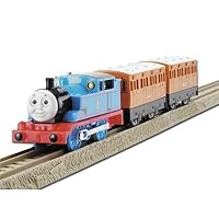 Thomas and Friends Motorized Road and Rail Battery Powered Tank Engine : Thomas with Annie and Clarabel Carriages