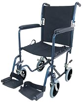Duro-Med Light Weight Transport Chair, Royal Blue