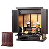 桐製上置仏壇 黒檀調