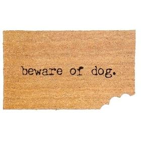 Beware of Dog Doormat 44 630 from Dog Accessories