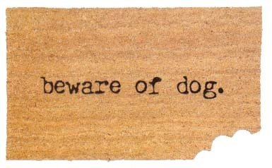 Beware of Dog Doormat 44 630