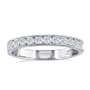 1/8 Ctw Diamond Wedding Band In 14K White Gold