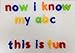 Magnetic Lowercase Letters 78 pcs in Storage Jar - 1.5 inches