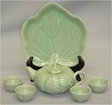 Chinese celadon mini tea set - service for 4