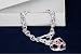 Pink Ribbon Bracelet-Silver Toggle w/ Crystal Heart Charm (18 Bracelets)