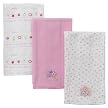 Gerber 3PK Burp Cloths - Pink