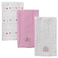 Gerber 3PK Burp Cloths - Pink