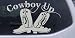 Cowboy Up With Boots Rodeo Western Car Window Wall Laptop Decal Sticker all sizes