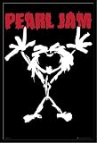 Poster - Pearl Jam Poster + ALU-Rahmen, schwarz von Pearl Jam