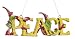Department 56 Krinkles Peace Christmas Word Ornament