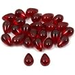 25 Garnet Maroon Teardrop Czech Glass Beads Beading 6mm