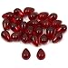 25 Garnet Maroon Teardrop Czech Glass Beads Beading 6mm