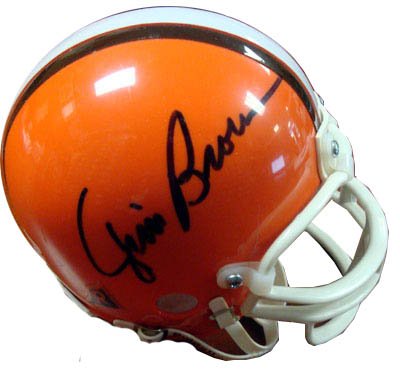Jim Brown Signed PSA/DNA Football Helmet-Mini