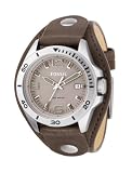 Fossil Cuff Three Hand Gray Dial Watch