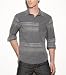 G by GUESS Quade Long Sleeve Shirt, GREY STEEL (LARGE)