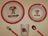 GEORGIA BULLDOGS Team Logo 5 Piece Baby Child Dinner Set ( Sipping cup, Plate, Bowl, Fork,... by Duckhouse