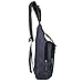 Yuhan Shoulder Sling Backpack Men Women Chest Gym Fanny Bag Sack Satchel Outdoor (Black)
