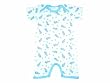 Under The Nile Organic Lap Shoulder Romper, Seahorse Print, 3 Months
