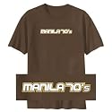 T-Shirt Brown " Capital 70 Retro Manila " Philippines Capital