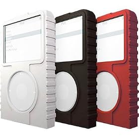 XtremeMac TuffWrap for iPod Video 60GB (3 Pack) - Red, White & Black