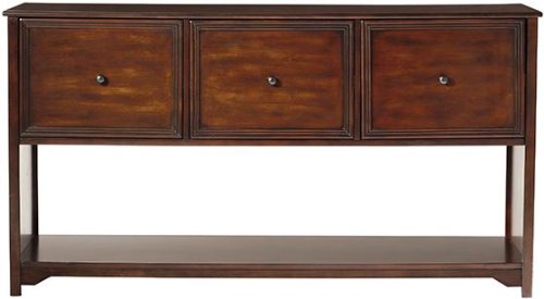 Oxford 3 drawer File Cabinet, 3-DRWR CONSOLE, CHESTNUT On Sale