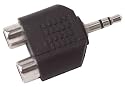 Y-Adapter Klinke/Cinch, 3,5mm Klinke-Stecker auf 2 x Cinch-Buchse * AD 8302 von profitec&reg;
