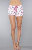Hello Kitty Intimates The Pink Beauty Kitty Print Short in White,Sleepwear for Women