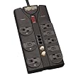 Tripp Lite TLP808TELTV Surge Protector 120V 8 Outlet RJ11 Coax 8ft Cord 2160 Joule