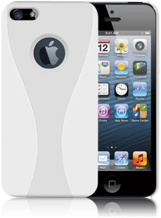 MiniSuit Alien Case Cover for Apple iPhone 5 - Rubber Back (White)