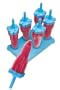 Tovolo Blue Rocket Pops, Set of 6