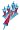 image Tovolo 80-8001B Blue Rocket Ice Pop Molds, Set of 6