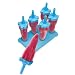 Tovolo Blue Rocket Pop Molds