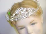 Ti1.1, Sterling Silver Tiara with Small Rhinestone for Girls to Wear for Communion or Prom