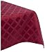 Lenox Laurel Leaf 70-by-104-Inch Oval Tablecloth, Cranberry