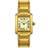 41QKTX67A9L. SL160  Cartier Womens W50002N2 Tank Francaise 18K Yellow Gold Watch