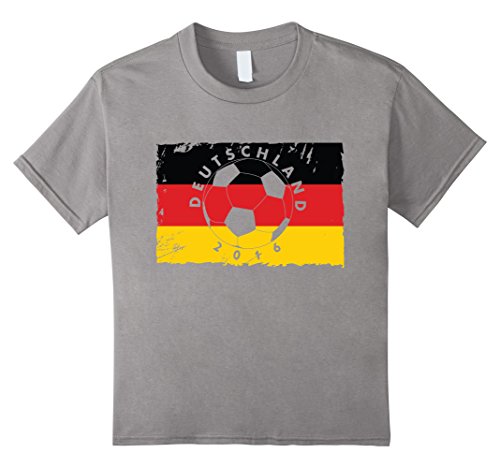 Kids Germany Soccer T-Shirt Deutschland 2016 6 Slate
