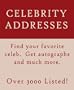 The Celebrity Address White Pages: Addresses for Paris Hilton, Brad Pitt, Britney Spears, Tom Cruise, Jennifer Aniston, Pamela Anderson, Angelina Jolie and more!
