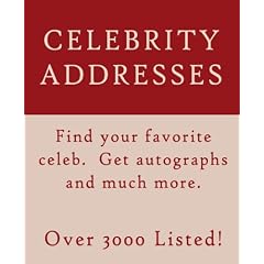 The Celebrity Address White Pages: Addresses for Paris Hilton, Brad Pitt, Britney Spears, Tom Cruise, Jennifer Aniston, Pamela Anderson, Angelina Jolie and more!