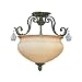 Savoy House- 6-728-3-241 Bronze Euro Close to Ceiling Light Nefertiti Family
