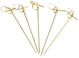 Steven Raichlen Best of Barbecue SR8030 Knotted Bamboo Skewers Set of 24 (4-inch Long)