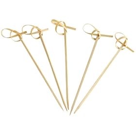 Steven Raichlen Best of Barbecue SR8030 Knotted Bamboo Skewers Set of 24 (4-inch Long) by