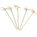 Steven Raichlen Best of Barbecue Knotted Bamboo Grilling Kabob Skewers Set of 24 (4-inch Long)