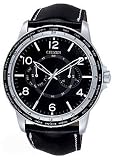 Citizen OXY Men's Black Dial Black Leather Strap Watch
