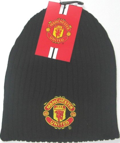 Manchester United FC knitted beanie hat black