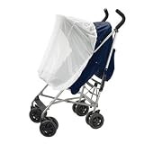 NAVA White Baby Stroller Pushchair Buggy Pram Cover Mosquito Insect Bug Net Mesh