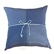 Handmade Deluxe Two-Tone Cushion Cover / Pillow Sham In Light & Dark Blue