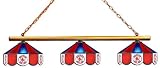 MLB Boston Red Sox Three Shade Stained Glass Billiard Table Lamp